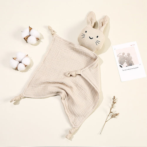Muslin Bunny Comforter - Stone