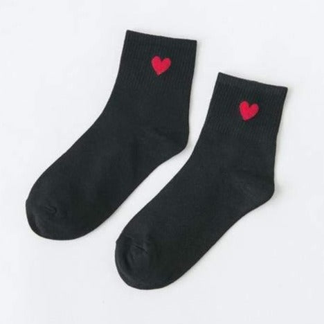 Black Heart Socks