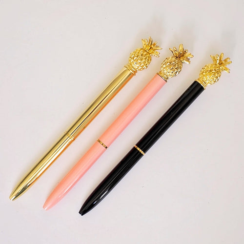 Gold Pineapple Pen