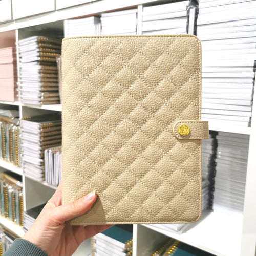 Champagne Quilted Personal Planner